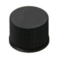 Product Image of Schraubkappe, 10 mm PP, ohne Septum, schwarz, Gewinde 10-425, geschlossen, 1000/PAK