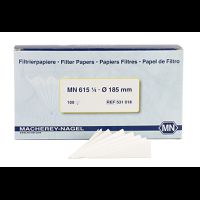 Filter Papers, folded, grade MN 615 1/4, 185 mm, 1/pak