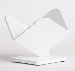 Dinkelberg Analytics Korb-Schräghaltegestell, Grundplatte 120 x 120 mm, Höhe 100 mm, aus Massiv-PVC,