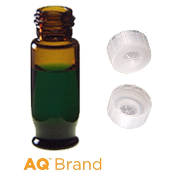Microsolv EPP MR Vial, amber, 1.8 ml, Screw Cap transparent with thinned Penetration Point, 100 pc/PAK