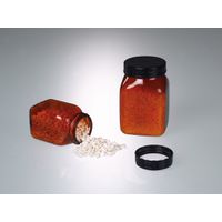 Product Image of Wide-necked box, square, PVC amber, 100 ml, w/ cap