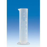 Product Image of Volumetric cylinder, PP, class B, tall form, blue raised scale, 10 ml, 12 pc/PAK