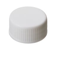 Product Image of Schraubkappe, 24 mm PP, ohne Septum, weiß, geschlossen, 10x100/PAK