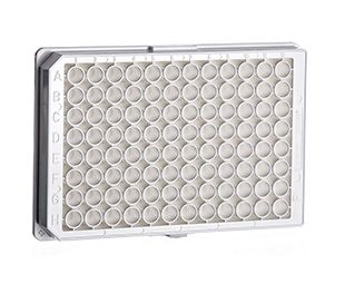 Greiner Bio-One Cell culture microplate, 96 well, PS, F-bottom, (chimney shape), white, Cellcoat , poly-D-lysine, cover plate with condensation rings,