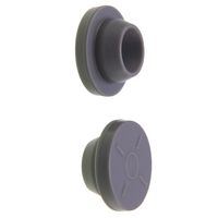 Product Image of Septa, 20mm, Headspace, Molded Butyl Rubber, Grey, Stopper, For use in 20mm Crimp Caps, sold separately, MicroSolv Brand,, 100 pc/PAK