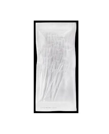 Copan Pasteur-Pipetten 3 ml, graduiert 0,25 ml Teilung, steril in 10er Beuteln, 500 St/Pkg