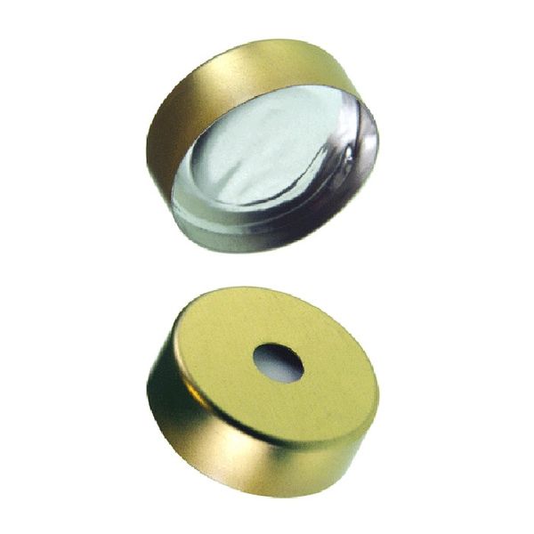 Microsolv Headspace Crimp Cap gold, magnetic, 20 mm, with Sil/Foil Septa, 100 pc/PAK