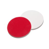Product Image of Septa, 11 mm diameter, silicone creme/PTFE red, 55° shore A, 1,5mm, 10 x 100 pc