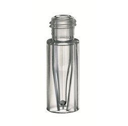 Altmann Analytik ND9 TPX Short Thread Vial, 32x11,6mm, clear, with integrated 0,2ml Glass Micro-Insert, 10 x 100 pc