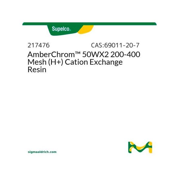 Sigma-Aldrich DOWEX 50WX2-400, IONENAUSTAUSCHER, 2,5 kg