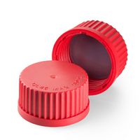 Product Image of Screw cap/PBT, red for DIN-thread GL 45, 10 pc/PAK