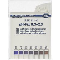 Product Image of Indikatorstäbchen pH-Fix pH 0,3-2,3, farbfixiert, nicht blutend (100 Teststreifen)