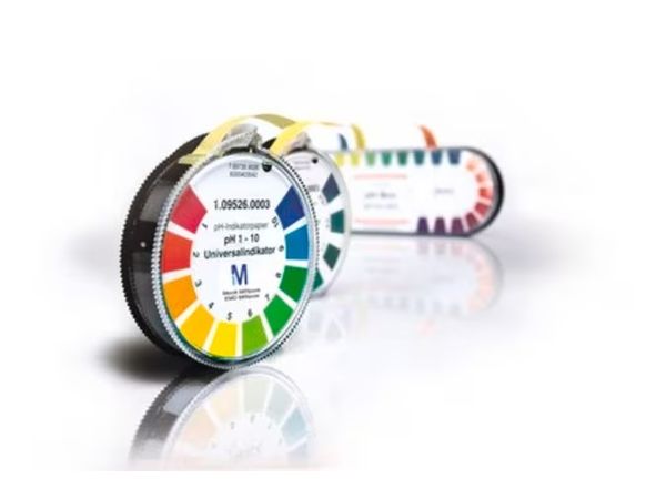 Merck pH-indikatorpapier Kongorot-Papier Rolle (4,8 m) mit Farbskala Reag. Ph Eur, 3 Rolle