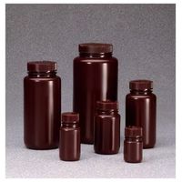 Product Image of Wide Mouth Bottle Economy, HDPE, brown, 1000 ml, with Screw Cap 63 mm, 24 pc/PAK
