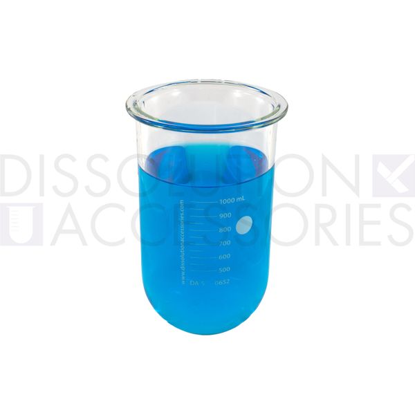 Dissolution Accessories Gefäß, Boro 3.3, klar, 1000 ml, Sotax
