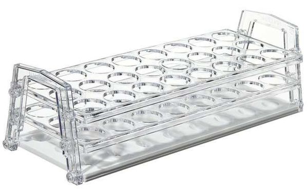 Nalgene Thermo Scientific Reagenzglasgestell, PC, für 40 Röhrchen 13 - 16 mm