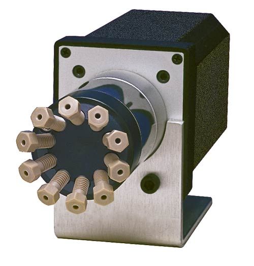 Vici Valco Stator for 8 Port 2 Pos (.180BC) C2-Valve, 1/16'' Fitting, 0.4 mm Port, (.180 BC), PAEK