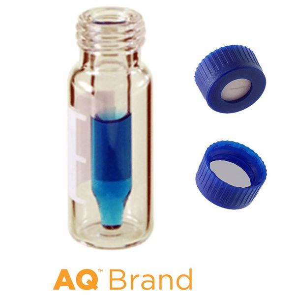 Microsolv EPP 300 μl FI Vial clear, Wide Tip, Screw Cap with Sil/PTFE Septa slit, 100 pc/PAK