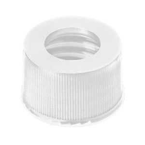Altmann Analytik Schraubkappe, ND13 PP, ohne Septum, weiß, 8,5 mm Loch, 10x100/PAK