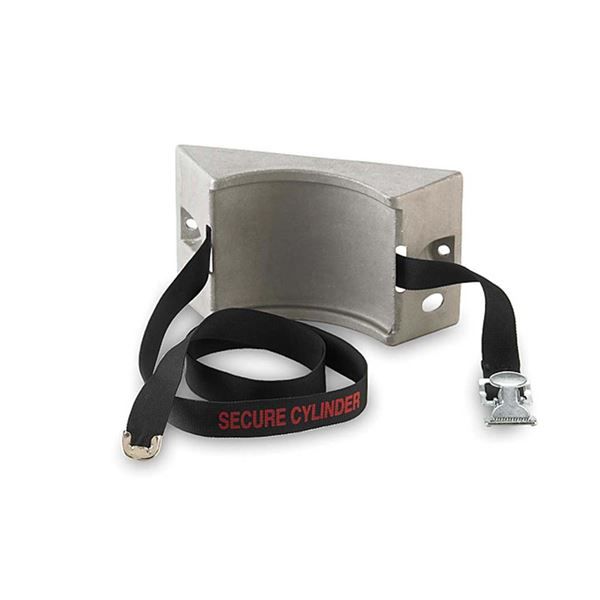 Ohaus Gasflaschenfixierung 715M,Wand, CLR-715M, Aluguss mit Zylindersicherung, 48x206x118mm