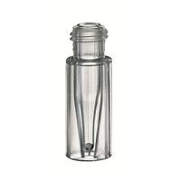 Product Image of ND9 TPX Short Thread Vial, 32x11,6mm, clear, with integrated 0,2ml Glass Micro-Insert, 10 x 100 pc