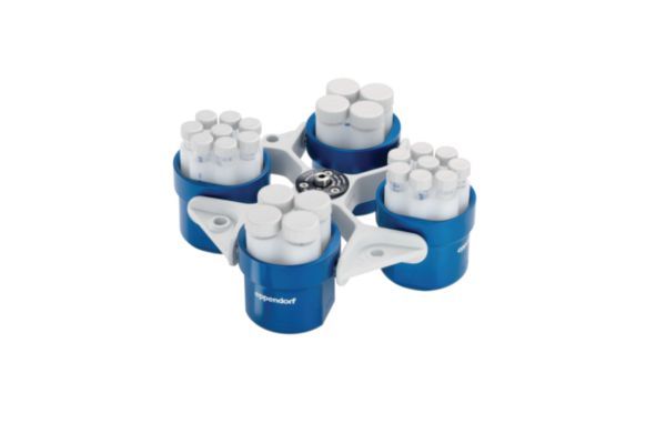 Eppendorf Ausschwingrotor S-4-72 & 4 Rundbecher 250 ml, für Zentrifuge 5804/5804 R/5810/5810 R
