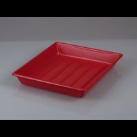 Photographic tray, deep, w/o ribs, red, 51x61 cm