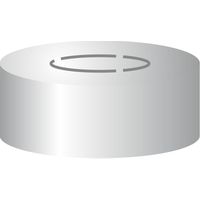 Product Image of N 20 Aluminium Center Tear Off Cap, silver pack of 100
