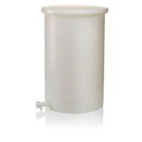 Product Image of Tank, LLDPE, 113.5 L, 45.7 x 76.2 cm, with Lid and Needle Valve for tubing ID 5/8''