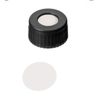 Product Image of Kurzgewindekappe, ND9 PP, schwarz, 0,2 mm, PTFE virginal, 1000/PAK
