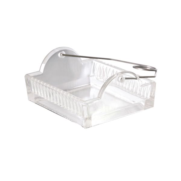 DWK Wheaton Staining box, rack and handle, for 16 slides, clear AR-glass, 3 pc/PAK