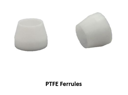 Chromatography Research Supplies 1/16'' GC ferrule 1/16'' ID PTFE, 1000 pc/PAK