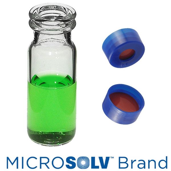 Microsolv EPP Vial, clear, 2 ml, Snap Cap blue with Rubber/PTFE Septa, 100 pc/PAK