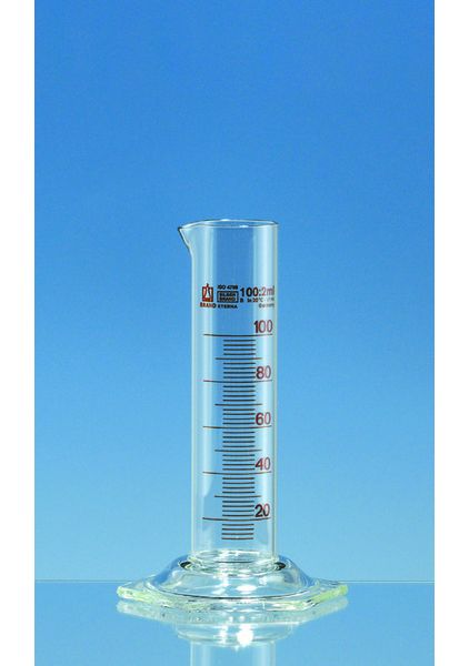 Brand GmbH & Co. KG Messzylinder, niedere Form, SILBERBRAND ETERNA, Klasse B, 1000 ml : 20 ml, Boro 3.3, braune Graduierung, 1 St/Pkg