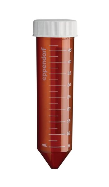 Eppendorf EP Conical Röhrchen 50 ml, ambra, steril, DNA-frei, Lichtschutz, 8 x 25 St/Pkg