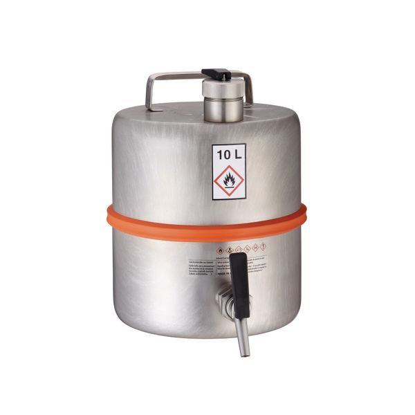 Bürkle Sicherheitsbehälter V4A, Zapfhahn, Überdruckverschluss,10l