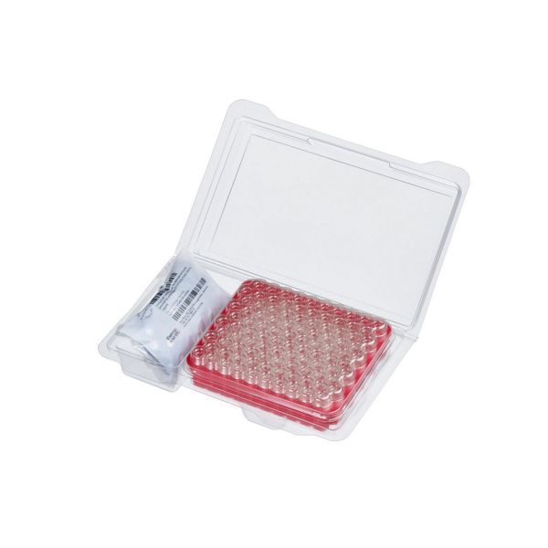 Thermo Fisher Scientific SureSTART 2 ml Schraubfläschchen Kurzgewinde, Level 2, Klarglas, blaue PP-Kappe + Septum, geschlitzt, 100 St/Pkg