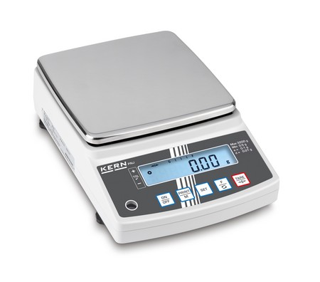 Kern Präzisionswaage Max 3200g, e=0,1 g., d=0,01 g Wägebereich in g: 3.200 Teilung in g: 0,01000, Wägeplatte in mm:196 x 293