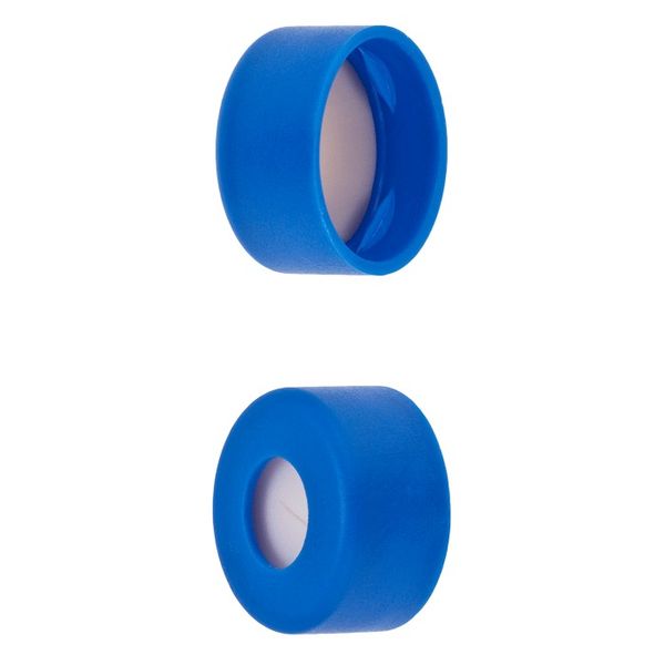 Microsolv Snap Cap blue, 11 mm, with white Sil/natural PTFE Preslit Fitted Septa, 1000 pc/PAK