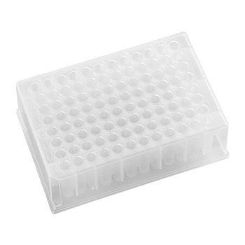 Ohio Valley 96 Deep Round Well, 1ml/well, Polystyrene Plates, Rimless, DNase/RNase Free, 10 x 5 pc/Set