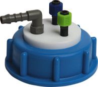 Vici Jour VICI-Cap DIN60, 3 Anschlüsse, mit M10x1 Anschluss, inkl. Stopfen und Schlauchadapter