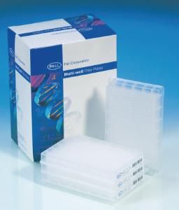 Pall Corporation Mikrofiltrationsplatte, 384 Well, kurzer Auslauf, AcroPrep Omega, 100 kD, unsteril, 10 St/Pkg