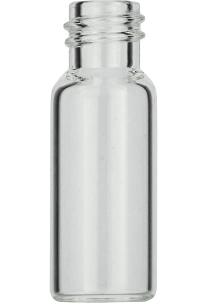 Macherey-Nagel Vial-Kit: 1,5mL Gewindeflasche ND8, 11,6x32mm klar, flacher Boden, enge Öffnung (70213), ND8 PP Schraubkappe, schwarz, Loch Silikon 