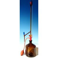 Product Image of Titration apparatus PVC, cl. B, PTFE intermediate stopcock, amber glass, 25 ml, 1/10