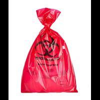 ratiolab®Waste Disposal Bags, 30L, PP, BIOHAZARD, with indicator field, red, 500 pc/PAK, 600 x 800 x 0.050 mm