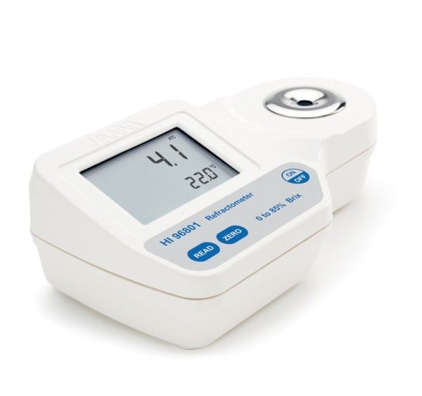 HANNA Instruments Deutschland GmbH Sugar refractometer for sucrose Brix determination, 0 to 85% / 0.1% Brix
