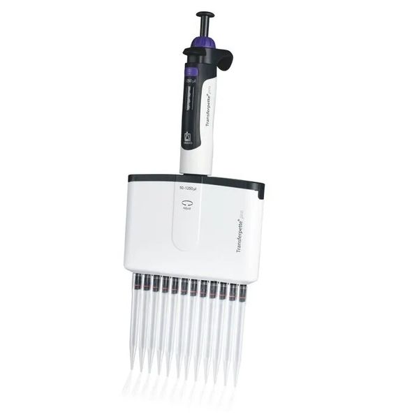 Brand GmbH & Co. KG 12-Channel microliter pipette Transferpette pro -12, variable, 50–1250 μl, M12-1250, DE-M