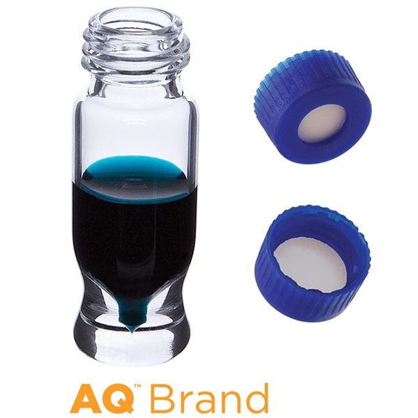 Microsolv EPP MRQ Vial, clear, 1.2 ml, Screw Cap blue with Sil/PTFE Septa, 100 pc/PAK