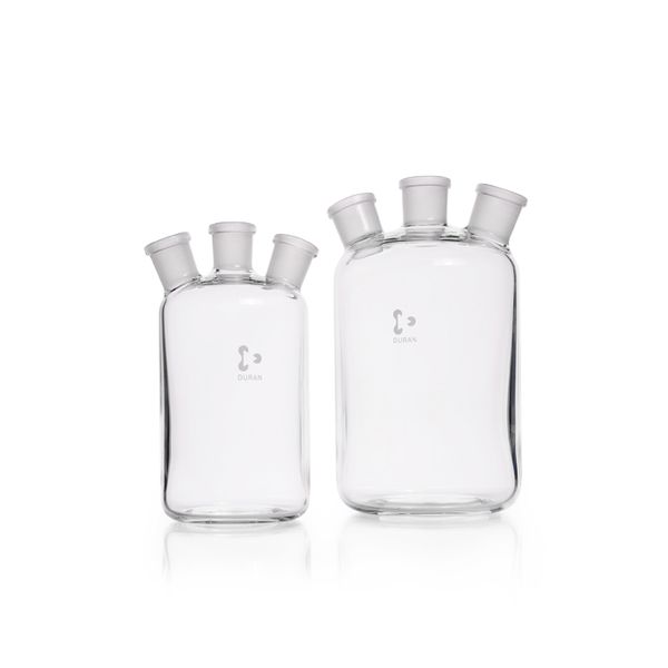Duran Group Woulff'sche Flasche, Duran, Glas, 500 ml, NS 19/26, mit 3 Hälsen, NS 19/26