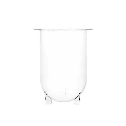 QLA Gefäß, Easi-Lock, Styrene/Acrylic klar, 1000 ml, Rundboden, mit 3 Beinen, für Hanson Vision (Mindestbestellmenge 6 Stück)